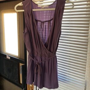 Purple Sleeveless Wrap